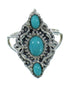 Turquoise Silver Southwestern Ring Size 4-3/4 YX71439