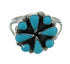 Turquoise And Authentic Sterling Silver Southwestern Jewelry Ring Size 8-3/4 YX71611