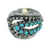 Sterling Silver Jewelry Turquoise Southwest Ring Size 7-1/4 YX71616