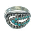 Turquoise Silver Jewelry Southwest Ring Size 5 YX71619