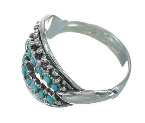 Turquoise Sterling Silver Jewelry Southwest Ring Size 5-3/4 YX71621
