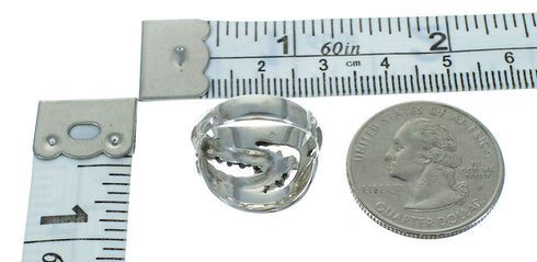 Turquoise Southwest Sterling Silver Jewelry Ring Size 8 YX71635