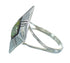 Southwestern Sterling Silver And Turquoise Inlay Ring Size 5 WX80019