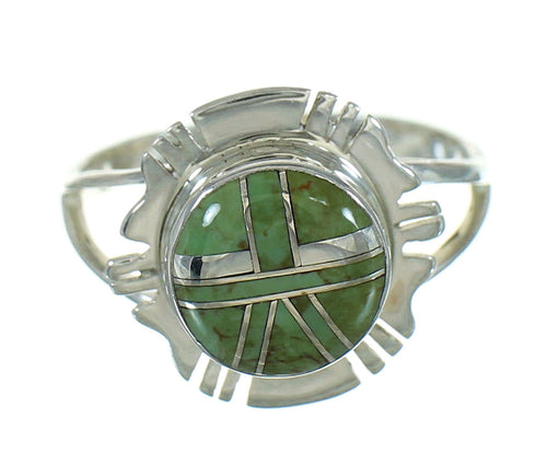 Southwest Turquoise And Silver Ring Size 6 WX80250
