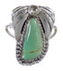 Authentic Sterling Silver Southwestern Turquoise Flower Ring Size 6-1/2 QX80728