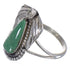 Southwestern Silver Turquoise Flower Ring Size 5-1/2 QX80735
