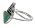Turquoise Water Wave Genuine Sterling Silver Southwestern Ring Size 6-1/4 QX80783