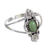 Turquoise Authentic Sterling Silver Southwest Flower Jewelry Ring Size 6-1/4 QX80882
