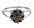 Southwest Multicolor Genuine Sterling Silver Jewelry Ring Size 4-1/2 AX80503