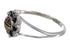Southwest Multicolor Genuine Sterling Silver Jewelry Ring Size 4-1/2 AX80503