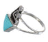 Sterling Silver Southwestern Water Wave Turquoise Ring Size 6-1/4 QX71855