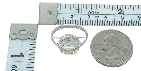 Magenta Turquoise Opal Authentic Sterling Silver Southwest Ring Size 6-3/4 QX81485