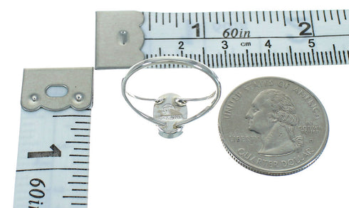 Sterling Silver Magenta Turquoise Opal Southwestern Ring Size 5-1/2 QX81508