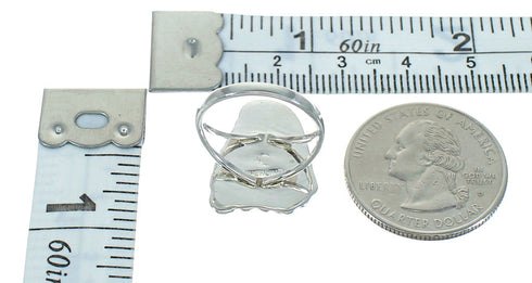 Southwest Sterling Silver Magenta Turquoise And Opal Ring Size 5-1/4 QX68329