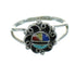 Multicolor Inlay Sterling Silver Southwest Ring Size 5-1/2 QX74715