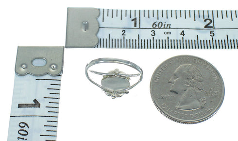 Multicolor Inlay Sterling Silver Southwest Ring Size 5-1/2 QX74715