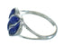 Lapis Genuine Sterling Silver Heart Ring Size 6 RX82213