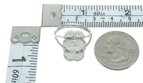 Sterling Silver Southwest Lapis Ring Size 7-1/2 RX82515