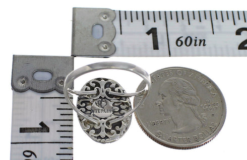 Multicolor Sterling Silver Southwestern Ring Size 7-1/2 YX70972