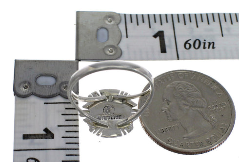 Southwest Multicolor And Silver Jewelry Ring Size 7-1/4 YX71052