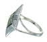 Turquoise And Opal Inlay Sterling Silver Southwest Ring Size 6-1/2 WX73606