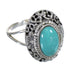 Southwestern Silver And Turquoise Ring Size 4-1/2 YX79927