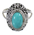 Southwestern Silver And Turquoise Ring Size 4-1/2 YX79927
