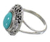 Southwestern Silver And Turquoise Ring Size 4-1/2 YX79927