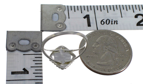 Silver Turquoise Southwestern Ring Size 5-1/4 YX79951