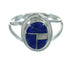 Genuine Sterling Silver Southwest Lapis Opal Ring Size 6-1/2 QX81550