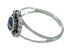 Lapis Opal Silver Southwestern Ring Size 6-1/2 QX81566