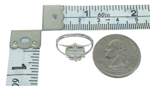 Lapis Opal Southwest Authentic Sterling Silver Ring Size 5 QX81559