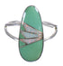 Turquoise Opal Inlay Genuine Sterling Silver Ring Size 5-1/2 RX83205