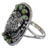 Sterling Silver Turquoise Southwest Eagle Ring Size 7-1/2 RX80365