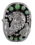 Sterling Silver Turquoise Southwest Eagle Ring Size 8-1/2 RX80449