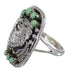 Turquoise And Genuine Sterling Silver Eagle Ring Size 7-1/4 RX80484