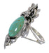 Turquoise Sterling Silver Jewelry Flower Ring Size 5-1/4 YX73716