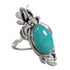 Sterling Silver Turquoise Southwestern Jewelry Flower Ring Size 5 YX73766