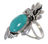 Sterling Silver Turquoise Southwestern Jewelry Flower Ring Size 5 YX73766