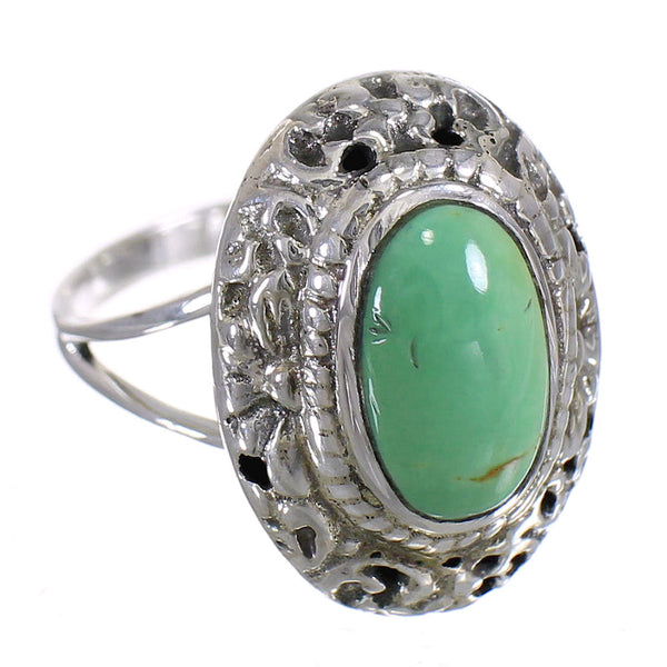 Turquoise Silver Southwestern Jewelry Ring Size 6-3/4 YX73770
