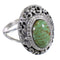 Turquoise And Sterling Silver Southwestern Jewelry Ring Size 4-3/4 YX73781