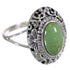 Turquoise And Genuine Sterling Silver Southwest Ring Size 8 YX73789
