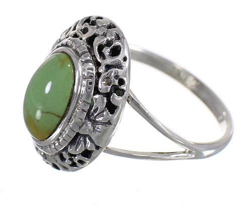 Turquoise Genuine Sterling Silver Southwestern Ring Size 7-1/4 YX73788
