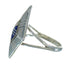 Silver Southwestern Lapis Opal Ring Size 4-3/4 QX80155