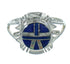 Southwest Lapis Opal Silver Ring Size 5-1/2 QX80206