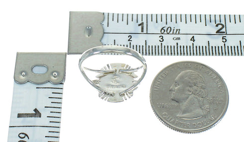 Southwest Lapis Opal Sterling Silver Ring Size 6 QX80210