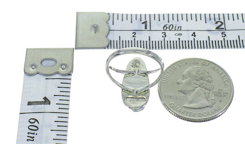 Magenta Turquoise Opal Silver Southwestern Ring Size 5-3/4 YX81963