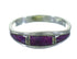 Southwestern Magenta Turquoise Opal Silver Ring Size 5-3/4 YX82245