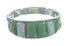 Southwest Sterling Silver Turquoise And Opal Inlay Ring Size 6-1/4 YX68849