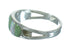 Southwestern Silver Turquoise And Opal Inlay Ring Size 5-1/4 YX68844
